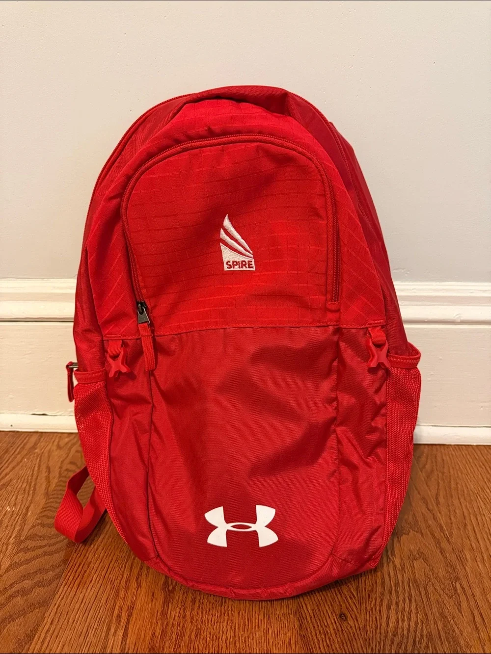 Under Armour Red Backpack with Spire Logo